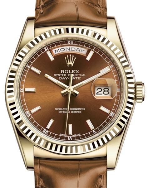 rolex day date leather strap replica|best rolex day date homage.